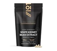 White Kidney Bean Extract 7500mg - High Strength 1,500 AAIU Phaseolamin - 90 Vegan Capsules - Resealable and Recyclable Pouch - 3 Months Supply - by Alpha01