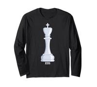 White King Chess Piece Costume Long Sleeve T-Shirt