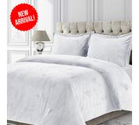(White, King Size Bedspread) Velvet Quilted Bedspread Set with Pillow Shams - Faux Fur & Microfiber Bedding (Double, King, Super King) - Hypoallergenic, Machine Washable