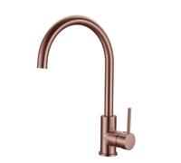 White Kitchen Faucet Single Handle Bridge Mount Mixer Hot & Cold Water Tap Ceramic Cartridge Elegant Gold Finish Modern Design for Home & Restaurant