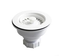 White Kitchen Sink Strainer 114mm Marble Basin Filter