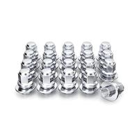 White Knight 1/2"-20 Chrome ET Bulge Lug Nut - 7804-20AM (20 Pack)