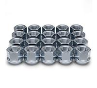 White Knight 1307-1S-20AM Chrome M12x1.50 Open-End Bulge Acorn Lug Nut, 20 Pack