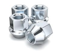 White Knight 1309-1S Zinc Finish M14x1.50 Open End Bulge Acorn Lug Nut, (Pack of 4)