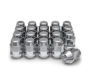 White Knight 1704S-20AM Chrome 1/2"-20 Bulge Acorn Lug Nut, 20 Pack