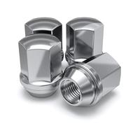 White Knight 1709D-4 Chrome Duplex Bulge Lug Nut for Chevy/Dodge/Chrysler - 4 Piece