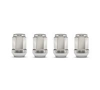 White Knight 1906ST-4 Chrome M12x1.25 Stainless Steel Capped Acorn Lug Nut, 4 Pack