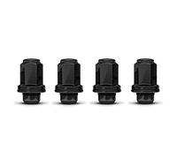 White Knight 5307LBK-4 (Black Chrome) M12x1.50 Factory Style Long Mag (1.87" Height) Lug Nut with Washer for Toyota and Lexus, 4 Pack