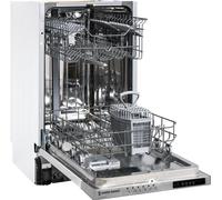 White Knight WK-AT45BIDW Fully Integrated Slimline Dishwasher, 10 Place Settings, E Energy Rated, H82 x W44.8 D55 (cm)