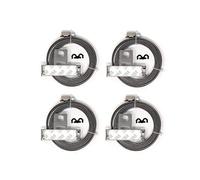 White Knight Wheel Accessories TPMS22105 Stainless Steel Finish TPMS Strap Kit, 4 Pack