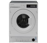 White Knight WK-ATBIWM814W 8kg 1400rpm Integrated Washing Machine, 15 Programmes, Delay Timer, D Rated - H81.7 x W59.7 x D54.4 (cm)