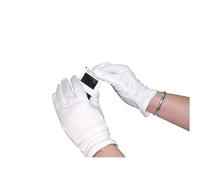 White Knitted Cotton Medium Gloves (Pack of 10) BTJ146