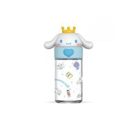 (White) Kuromi Sanrio Cinnamoroll Melody Pompompurin Glass Water Bottle Portable Outdoor