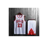 (white, L) Chicago Bulls Michael Jordan adult and children's jersey set