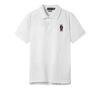 (White, L) Mens Custom Shirt Cotton Short Sleeve little bear Polo Top