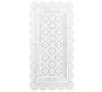 White Lace Table Cover White Lace Tablecloth Lace Table Runners Coffee Table Cover Tv Cabinet Cover Console Table Cloth Polyester Lace Decorative Table Cover