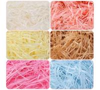 White Lafite Grass Paper Shred Filler, 20g Pack for Gift Boxes