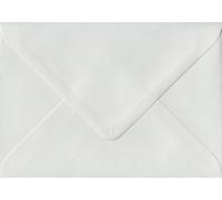 White Laid C6 114mm x 162mm Gummed Coloured A6 Card Envelopes 100gsm (Pack of 100)