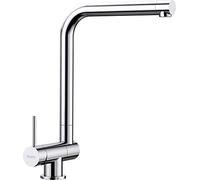 Blanco 521546 Laressa-F - Chrome Lever on The Left Side Kitchen Sink tap which is Mount Under The Window with a Fixed spout side-521546