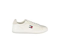 White Leather Men Sneaker - male - Tommy Hilfiger - Sneakers - White - 8 UK - Shoes 8 UK