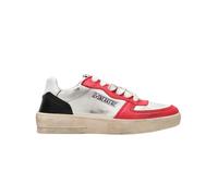 White Leather Padel Trainers Red Details - male - 2STAR - Sneakers - White - 9 UK - Shoes 9 UK