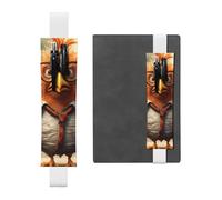 White Leather Pen Holder Bookmark MJHKXLJ Creative Cartoon Chicken Pattern Adjustable Elastic Band 8.3-1.8 inch for notebooks Diaries Hardcover Journal