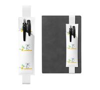 White Leather Pen Holder Bookmark WHJSHOP Koala Crossing The Road Prints Adjustable Elastic Band 8.3-1.8 in Suitable for Most notebooks Diaries
