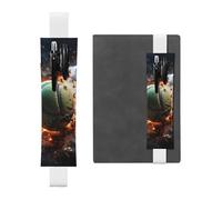 White Leather Pen Holder Bookmark YYHWHJDE Lightning Fever Tennis Prints Adjustable Elastic Band 8.3-1.8 inch for notebooks Diaries Hardcover Journal