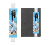 White Leather Pen Holder Bookmark YYHWHJDE Seagulls in Flight Picture Adjustable Elastic Band 8.3-1.8 in Suitable for Most notebooks Diaries
