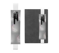 White Leather Pen Holder Bookmark YYHWHJDE The Colorful Version of The Crescent Moon Prints Adjustable Elastic Band 8.3-1.8 inch for notebooks Diaries Hardcover Journal