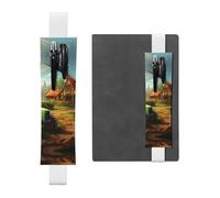 White Leather Pen Holder Bookmark YYHWHJDE Tractor Farm Prints Adjustable Elastic Band 8.3-1.8 inch for notebooks Diaries Hardcover Journal