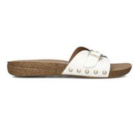 White Leather Slippers Hf1 - female - Fitflop - Sliders - White - 4 UK - Shoes 4 UK