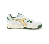 White Leather Sporty Sneaker- male- Diadora- Sneakers- White- 6 UK- Shoes 6 UK