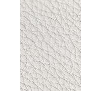 White Leather-Textured Notebook: 100 Pages Lined Journal for Writing, Notes & Journaling
