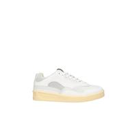 White Leather Trainers with Back Logo - male - Jil Sander - Sneakers - White - 7 UK - Shoes 7 UK