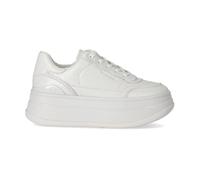 White Leather Wedge Sneaker - female - Michael Kors - Sneakers - White - 7 1/2 UK - Shoes 7 1/2 UK