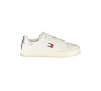 White Leather Women Sneaker Silver - female - Tommy Hilfiger - Sneakers - White - 8 UK - Shoes 8 UK