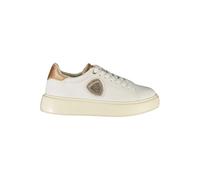 White Leather Women Sneaker with Bronze Accents - female - Blauer - Sneakers - White - 7 UK - Shoes 7 UK