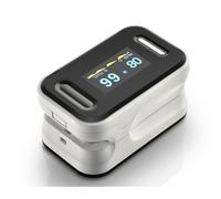 (White)LED Blood Glucose and Blood Oxygen Monitor Smart Portable Blood Glucose Testing Kit for Elderly Home Travelers