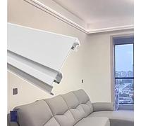 White LED Light Strip Diffuser for Living Room - Linear Cornice & Baseboard Molding, Crown Lighting Trim for Staircase - 11m (36.1 ft) Decorative Light Bar