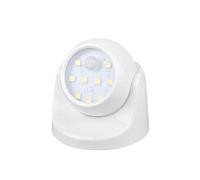 (White) Led Night Wireless Light Motion Sensor Battery Operated Cordless Security Auto