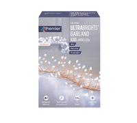 White LED Pin Lights Christmas Ultrabrights 430 2.7m Indoor Outdoor Rose Gold