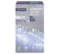 White LED Pin Lights Christmas Ultrabrights 860 5.4m Plug Indoor Outdoor Silver