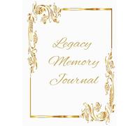 White Legacy Memory Journal for Adults - Guided Life Story & Reflection Journal with Prompts, Lined Pages & Photo Space - Hardcover Keepsake Book for Family Memories, Gifts & Personal Legacy