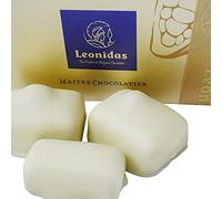 White Leonidas Manon Chocolates, 10 Belgian Buttercream Coffee Chocolates in Gift Box