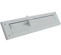 White Letter Box Draught excluder with Cover Flap