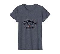 White Lie Humor: Stretching The Truth Since Birth T-Shirt, Women, Heather Blue, XS