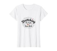 White Lie Humor: Stretching The Truth Since Birth T-Shirt, Women, White, M
