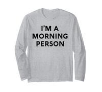 White Lie Im A Morning Person Party Funny Sarcastic Ironic Long Sleeve T-Shirt
