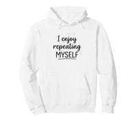 White Lie Teacher School Humor I enjoy Repeating Women's Pullover Hoodie